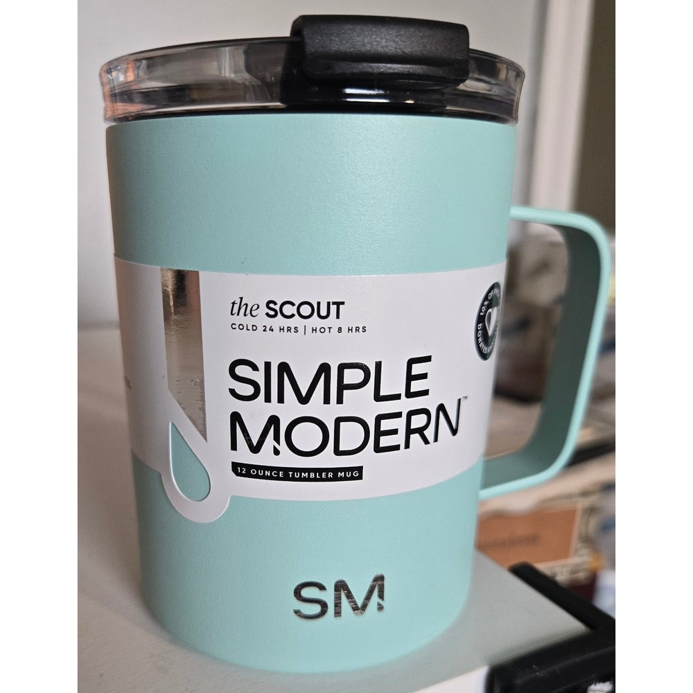 Simple Modern Scout 12oz Tumbler Mug Seafoam Green Stainless Steel